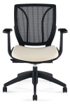 Global Roma-Mesh back posture chair in BLACK COAL